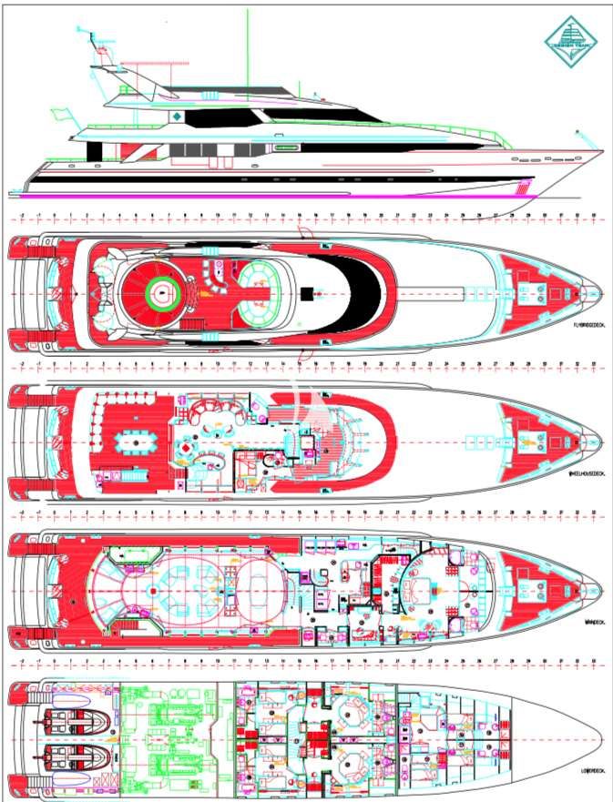 PROMETHEUS I - Boat Interior Layout