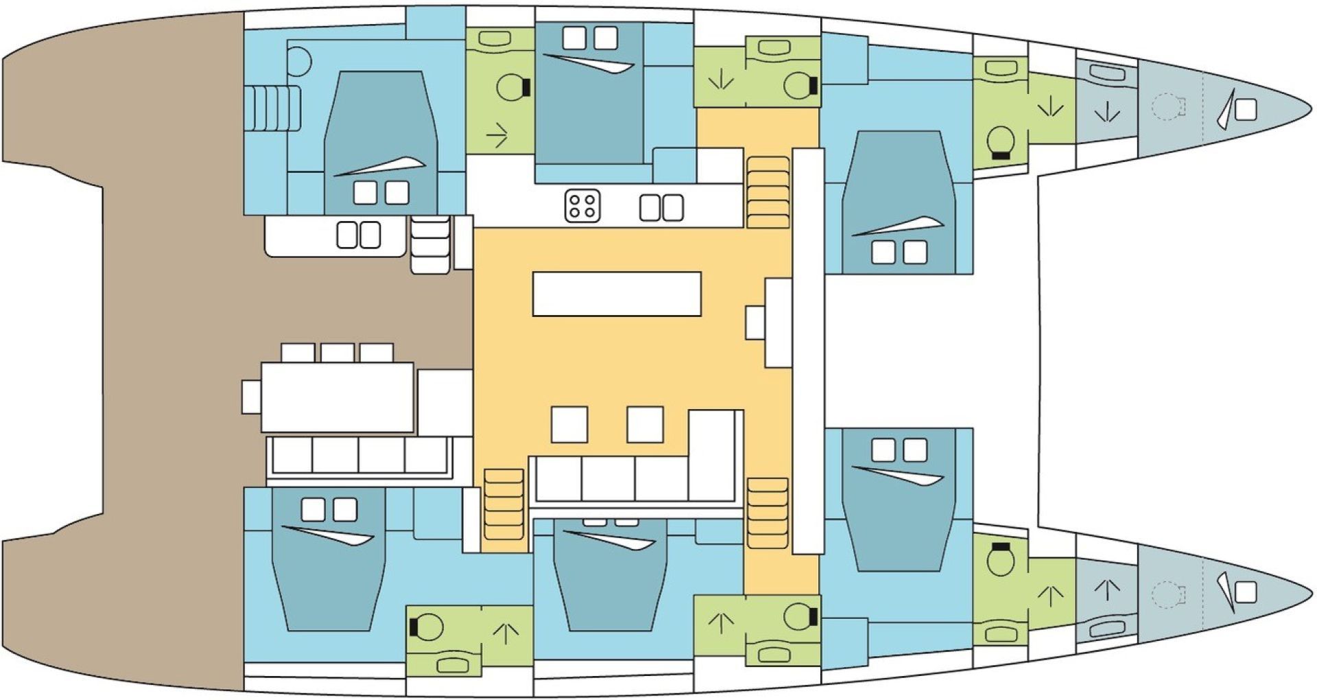 ROYAL DESTINY - Boat Interior Layout