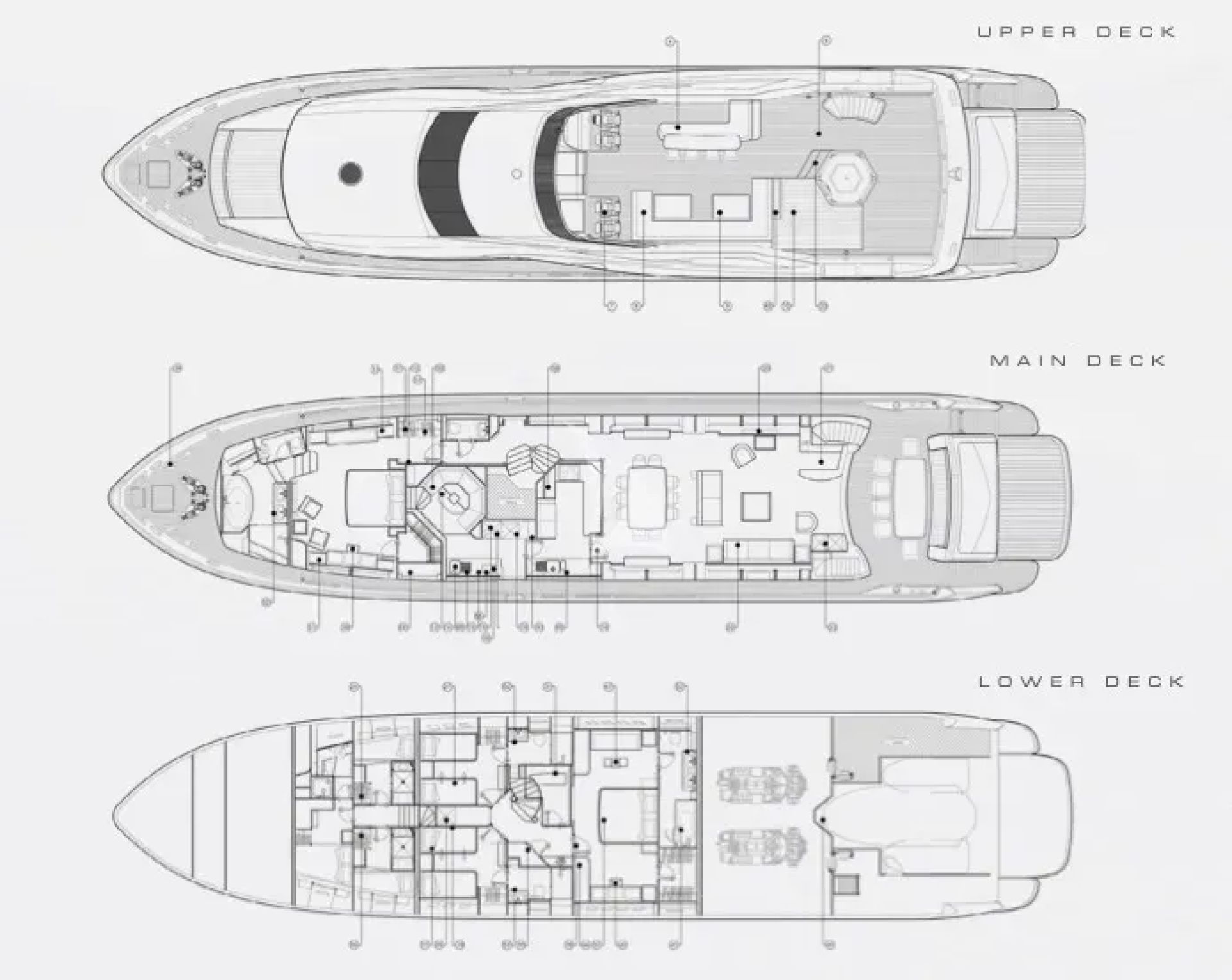 WHITE PEARL I - Boat Interior Layout