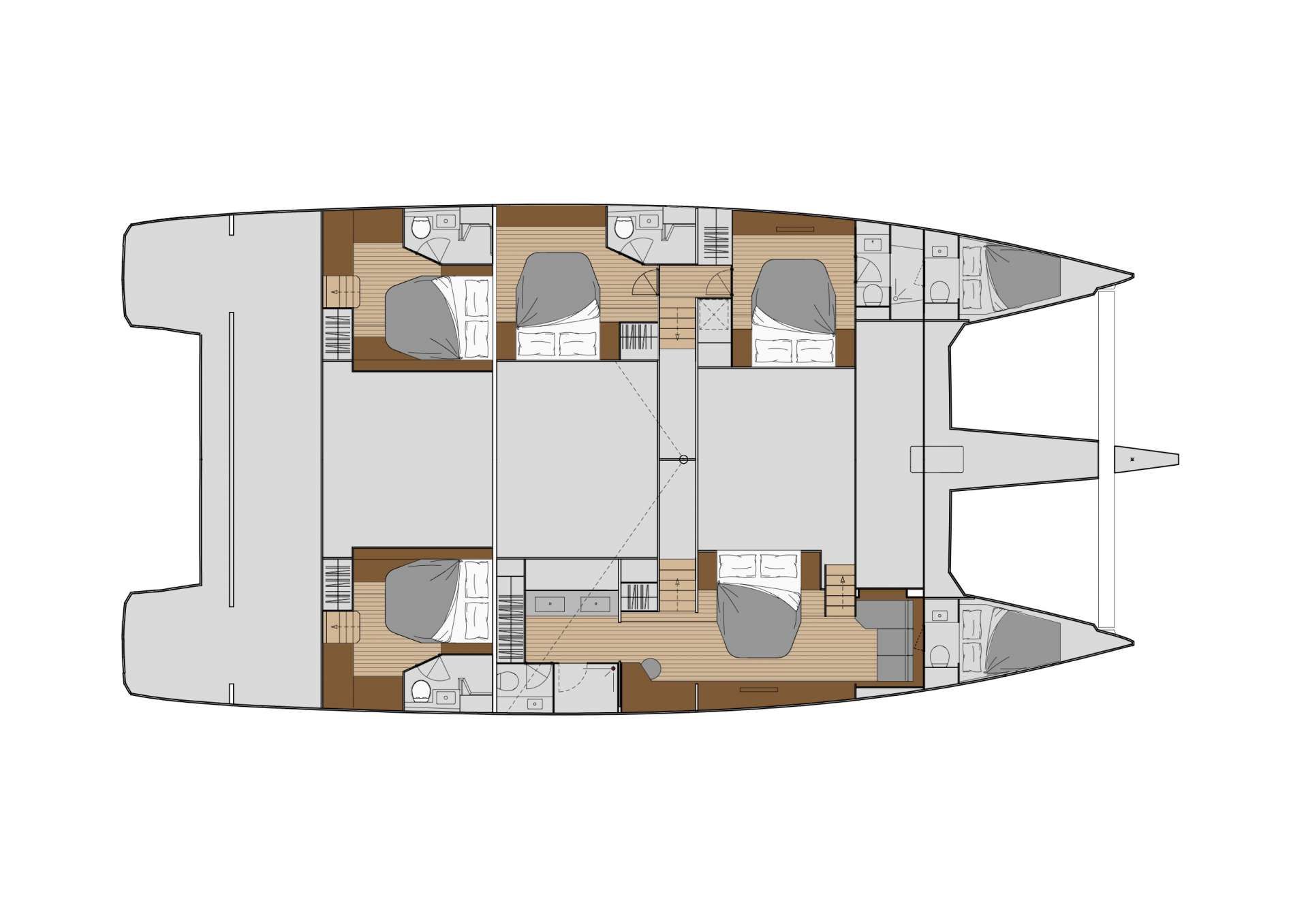 SERENISSIMA - Boat Interior Layout