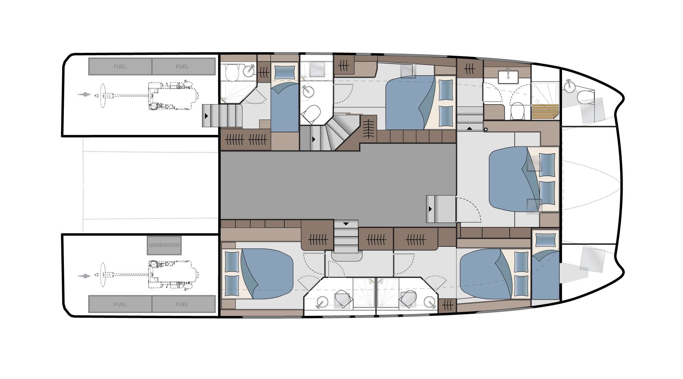 TiAmo - Boat Interior Layout