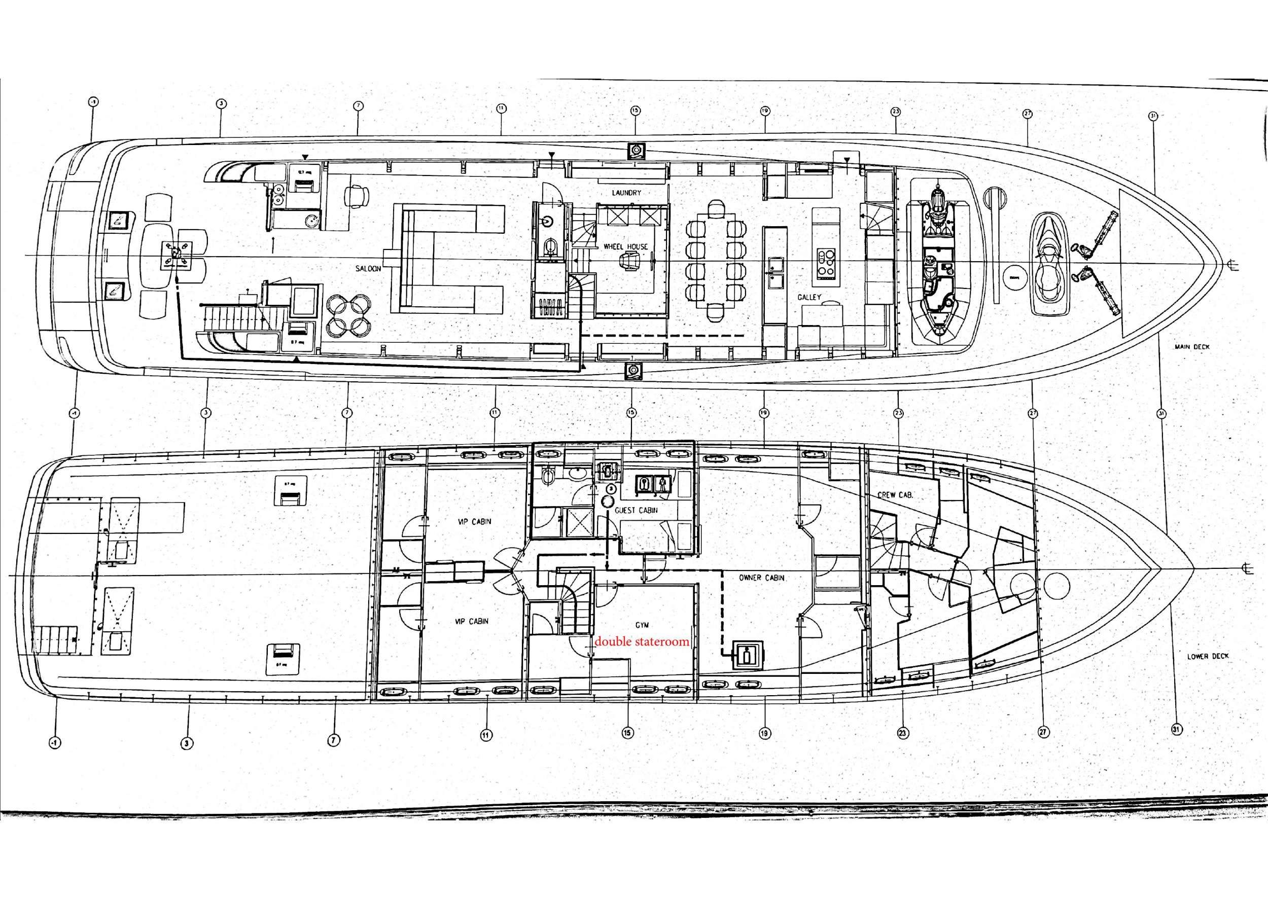LOANA - Boat Interior Layout