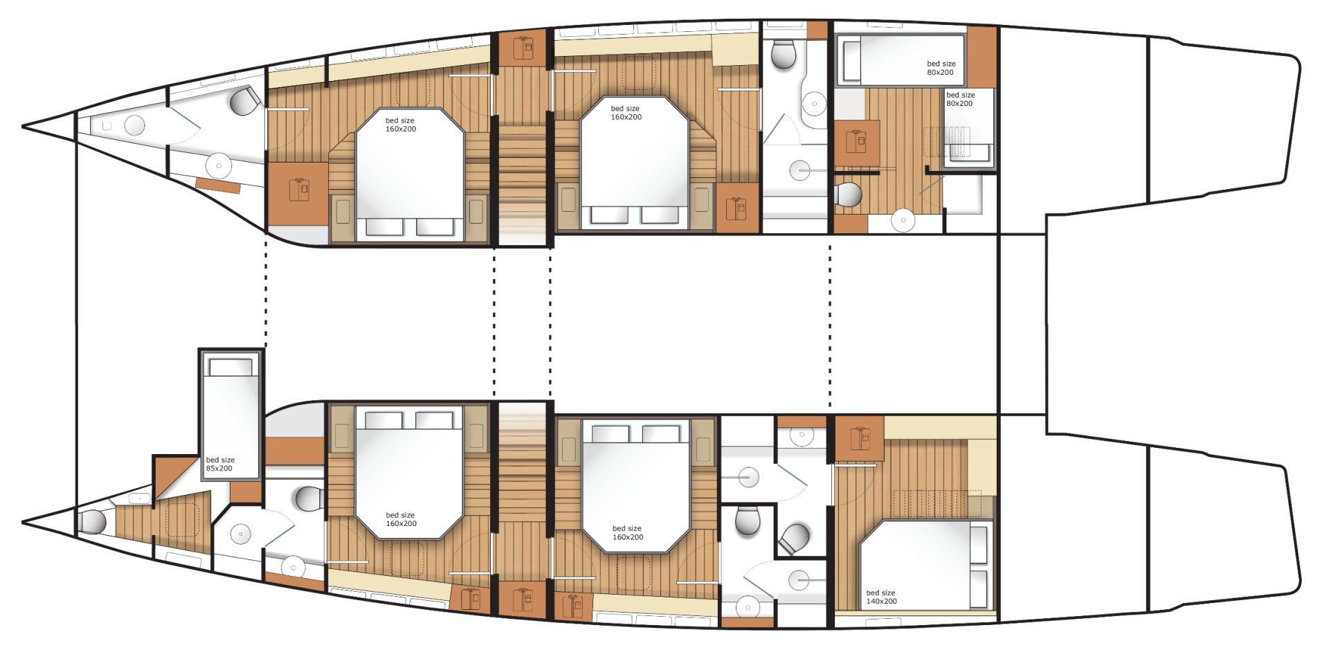 Moonlight - Boat Interior Layout