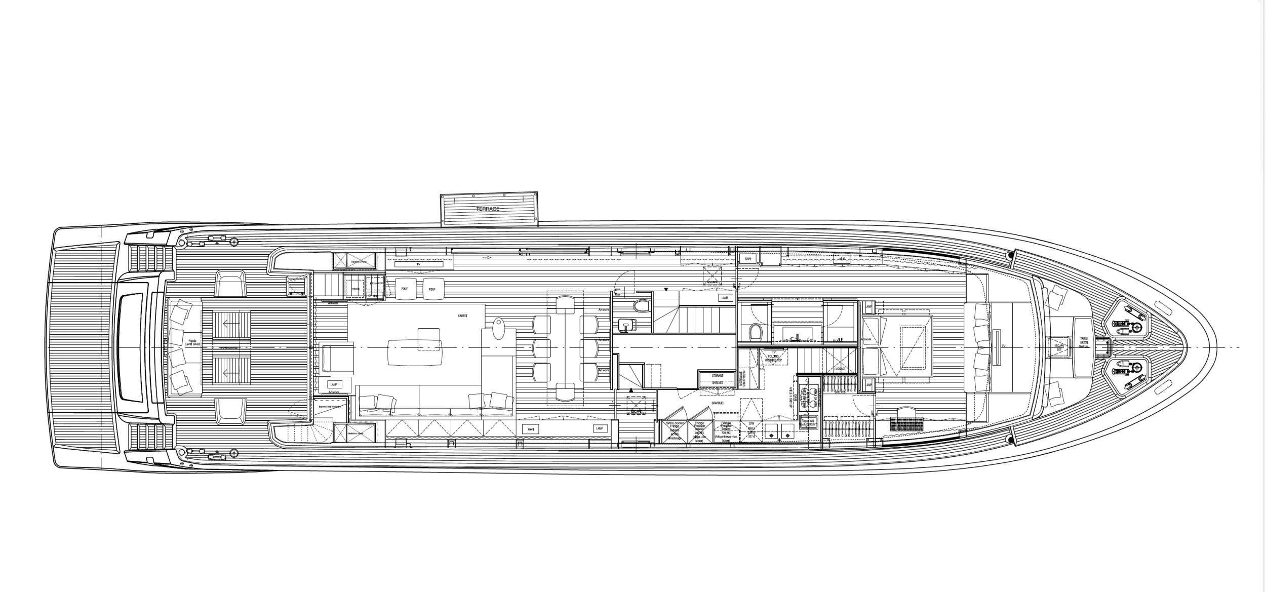 GOLDEN YACHT - Boat Interior Layout