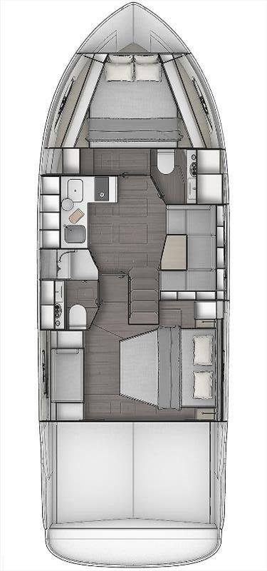 Sandy I – Bavaria SR41 - Boat Interior Layout