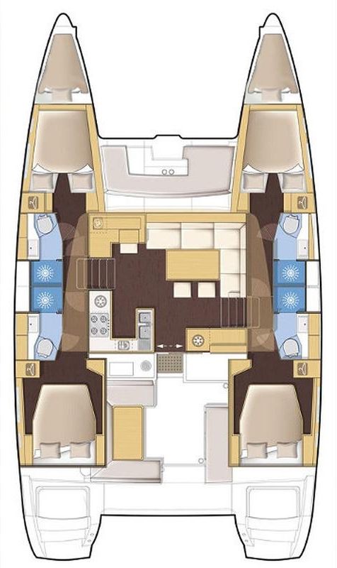 Violetta - Boat Interior Layout